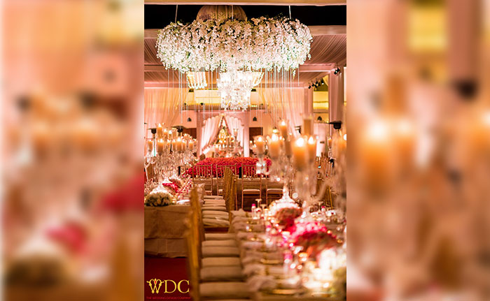 Design Studio fabric and floral arrangement